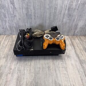 Sony PlayStation 2 Fat PS2 Console w/ Cables Controller & Network Adapter